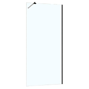 Душевая перегородка Azario Walk-In 120 AZ-251-120-MB-CL профиль Черный матовый стекло прозрачное