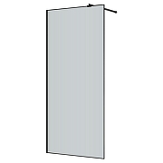 Душевая перегородка Azario Walk-In 100 AZ-271-100-MВ-CRF профиль Черный матовый стекло рифленое