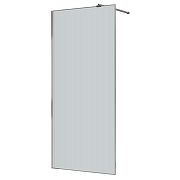 Душевая перегородка Azario Walk-In 90 AZ-271-90-CH-CRF профиль Хром стекло рифленое