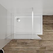 Душевая перегородка Azario Walk-In 120 AZ-271-120-MGR-CRF профиль Графит матовый стекло рифленое-2