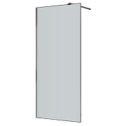 Душевая перегородка Azario Walk-In 90 AZ-271-90-MGR-CRF профиль Графит матовый стекло рифленое