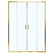 Душевая дверь Azario Tokyo 170 AZ-362K2-170-BGL-CL профиль Брашированное золото стекло прозрачное