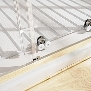 Душевая дверь Azario Tokyo 170 AZ-362K2-170-MB-CL профиль Черный матовый стекло прозрачное-5