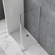 Душевая стенка Azario Shanghai 110 AZ-C43-110-BGL-CL профиль Брашированное золото стекло прозрачное-3