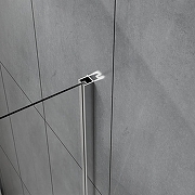 Душевая стенка Azario Shanghai 110 AZ-C43-110-MGR-CL профиль Графит матовый стекло прозрачное-4