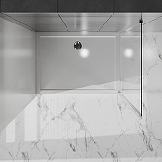 Душевая стенка Azario Shanghai 120 AZ-C43-120-CH-CL профиль Хром стекло прозрачное-2