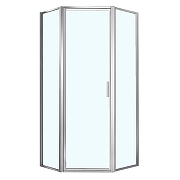 Душевой уголок Azario Richmond 100х100 AZ-NAG3231 1000 профиль Серебро стекло прозрачное