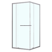 Душевой уголок Azario Monako 90х90 AZ-L47-90-CH-CL профиль Хром стекло прозрачное