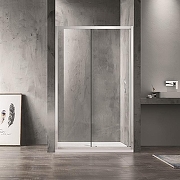 Душевая дверь Azario Milton 120 AZ-ND6121 1200 профиль Серебро стекло прозрачное-1