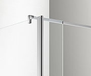 Душевая перегородка Azario Chicago 120 AZ-NAR6321 1200 профиль Серебро стекло прозрачное-1