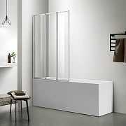 Шторка на ванну Azario Preston 100 AZ-NFC6433 1000 профиль Хром стекло прозрачное-1