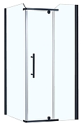 Душевой уголок Azario Edmonton 90х90 AZ-NNC1231 900 BLACK профиль Черный стекло прозрачное