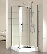 Душевой уголок Azario Edmonton 90х90 AZ-NNC1231 900 BLACK профиль Черный стекло прозрачное-1