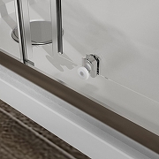 Душевой уголок Azario Paris 100х100 AZ-R06-100-MB-CHC профиль Черный матовый стекло Шиншила-6