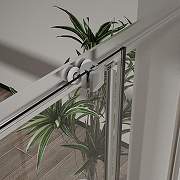 Душевой уголок Azario Paris 90х90 AZ-R06-90-MB-CHC профиль Черный матовый стекло Шиншила-5