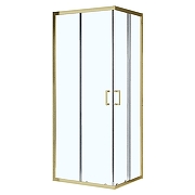 Душевой уголок Azario Vienna 100х100 AZ-R36-100-BGL-CL профиль Брашированное золото стекло прозрачное
