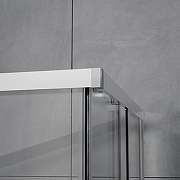 Душевой уголок Azario Vienna 90х90 AZ-R36-90-MGR-CL профиль Графит матовый стекло прозрачное-4