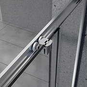 Душевой уголок Azario Vienna 100х100 AZ-R36-100-MB-CL профиль Черный матовый стекло прозрачное-5