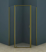 Душевой уголок Azario Dallas 100х100 CS00020416 профиль Золото стекло прозрачное