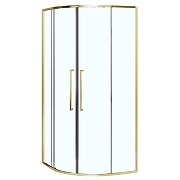 Душевой уголок Azario Shanghai 90х90 AZ-S43-90-BGL-CL профиль Брашированное золото стекло прозрачное