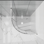 Душевой уголок Azario Shanghai 90х90 AZ-S43-90-BGL-CL профиль Брашированное золото стекло прозрачное-5