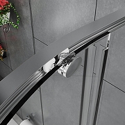 Душевой уголок Azario Shanghai 80х80 AZ-S43-80-MB-CL профиль Черный матовый стекло прозрачное-6