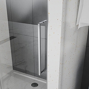 Душевая дверь Azario Shanghai 110 AZ-Y43-110-BGL-CL профиль Брашированное золото стекло прозрачное-3