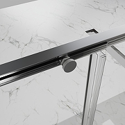 Душевая дверь Azario Shanghai 110 AZ-Y43-110-BGL-CL профиль Брашированное золото стекло прозрачное-4