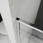 Душевая дверь Azario Shanghai 110 AZ-Y43-110-BGL-CL профиль Брашированное золото стекло прозрачное-6