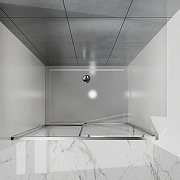 Душевая дверь Azario Shanghai 100 AZ-Y43-100-MGR-CL профиль Графит матовый стекло прозрачное-2