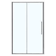 Душевая дверь Azario Shanghai 130 AZ-Y43-130-MGR-CL профиль Графит матовый стекло прозрачное