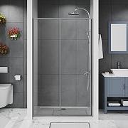 Душевая дверь Azario Shanghai 130 AZ-Y43-130-MGR-CL профиль Графит матовый стекло прозрачное-1