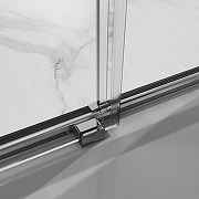 Душевая дверь Azario Shanghai 150 AZ-Y43-150-MGR-CL профиль Графит матовый стекло прозрачное-5