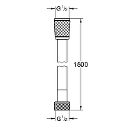 Душевой шланг Azario AZ-157570124 цвет Черный матовый-1