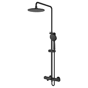 Душевая система Azario Galaxy AZ-67B47EV1(PA)-1DC1J19A-ZH3394A-HB1153PA с термостатом цвет Черный матовый