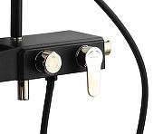 Душевая система Azario AZ-801-2 цвет Черный Золото-2