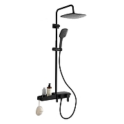 Душевая система Azario AZ-801-2B цвет Черный матовый