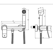 Гигиенический душ со смесителем Azario Escaro AZ-K2574MG цвет Золото матовое-4
