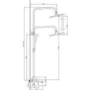 Душевая система Azario Alanti AZ-K2332-1GR цвет Графит-7
