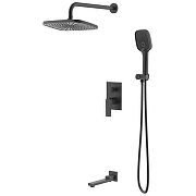 Душевая система Azario Arida AZ-K7354B цвет Черный матовый