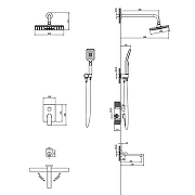 Душевая система Azario Arida AZ-K7354BN цвет Сатин-6
