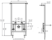 Инсталляция Azario AZ-8040-1001/F-0053-0025 для биде цвет Черный-2