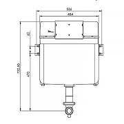 Смывной бачок Azario AZ-8030-1001 для унитаза без клавиши смыва-2