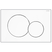 Клавиша смыва Azario AZ-010.01 цвет Белый глянцевый