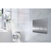 Клавиша смыва Azario AZ-8200-0089/AZ-P58-0120 цвет Хром глянцевый-1