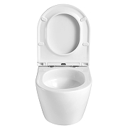 Комплект унитаза с инсталляцией Azario AZ-100-100F+AZ-0046-UQ3+AZ-100-002F цвет Белый с сиденьем Микролифт и клавишей смыва цвет Хром глянцевый-7