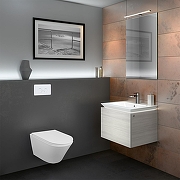 Комплект унитаза с инсталляцией Azario AZ-100-100F+AZ-0053-UQ3 цвет Белый с сиденьем Микролифт-16