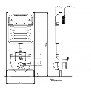 Комплект унитаза с инсталляцией Azario AZ-100-100F+AZ-0053-UQ3 цвет Белый с сиденьем Микролифт-18