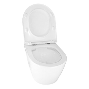 Комплект унитаза с инсталляцией Azario AZ-100-100F+AZ-2380+AZ-100-020F цвет Белый с сиденьем Микролифт и клавишей смыва цвет Хром глянцевый-9