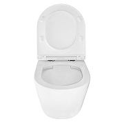 Комплект унитаза с инсталляцией Azario AZ-100-100F+AZ-2380+AZ-100-020F цвет Белый с сиденьем Микролифт и клавишей смыва цвет Хром глянцевый-10